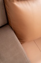 SILLON  THERALIFT ROYAL MARRON CON GAMUZA MASAJE