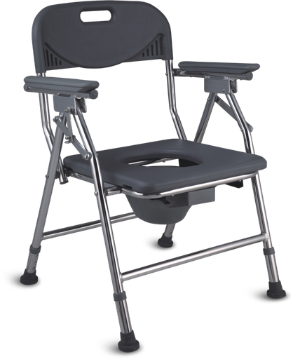 [FS8995L] SILLA HIGIENICA PLEGABLE CON RESPALDO-POSABRAZO