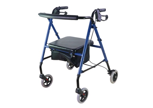 [SC5011G-6] ANDADOR CUATRO RUEDAS CON ASIENTO Y FRENO 