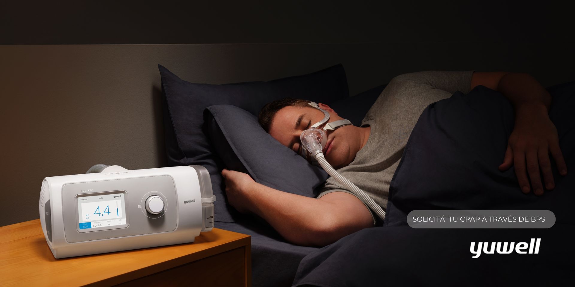 CPAP Yuwell. Dispositivos médicos y de cuidado en el hogar, distribuidos por Medi Import.