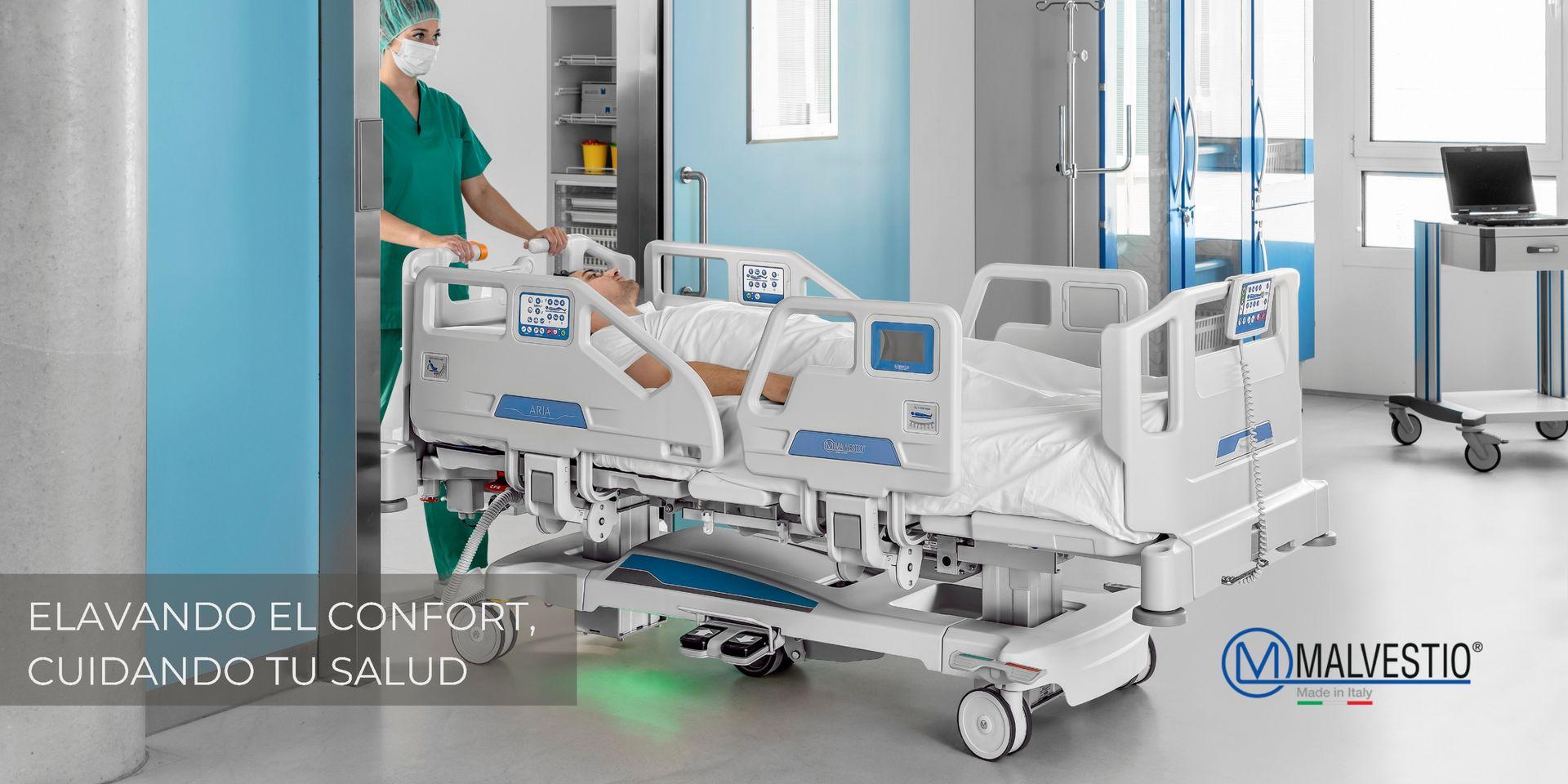 MALVESTIO.  Mobiliario hospitalario de diseño italiano, disponible en Medi Import para centros de salud en Uruguay