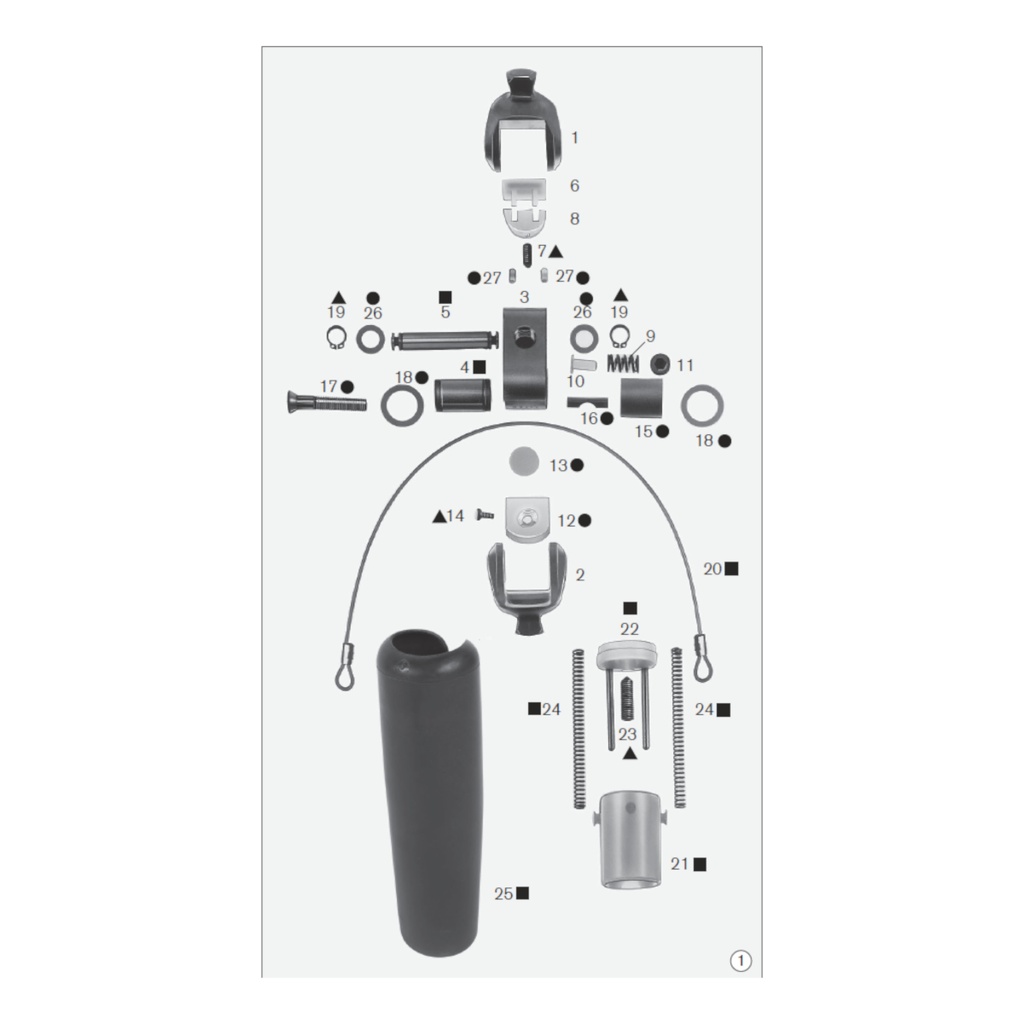 SINGLE AXIS KNEE JOINT, BRAKE
