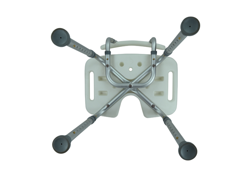 SILLA DE BAÑO CON RESPALDO Y ORIFICIO