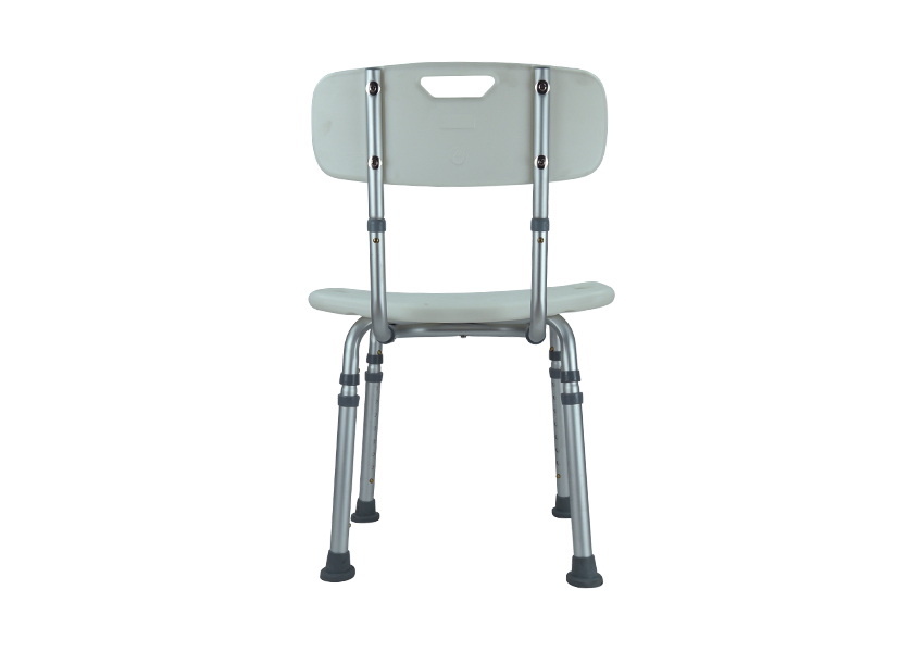 SILLA DE BAÑO CON RESPALDO Y ORIFICIO
