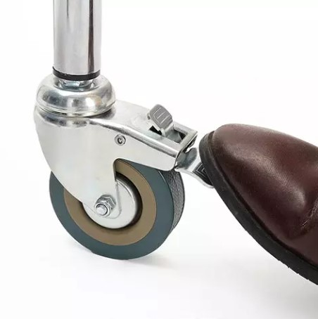 ELEVAINODORO DE ACERO CROMADO PLEGABLE CON RUEDAS