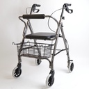 ANDADOR 4 RUEDAS CON CANASTO Y ASIENTO