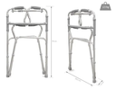 ANDADOR DE ALUMINIO DOBLE APOYO