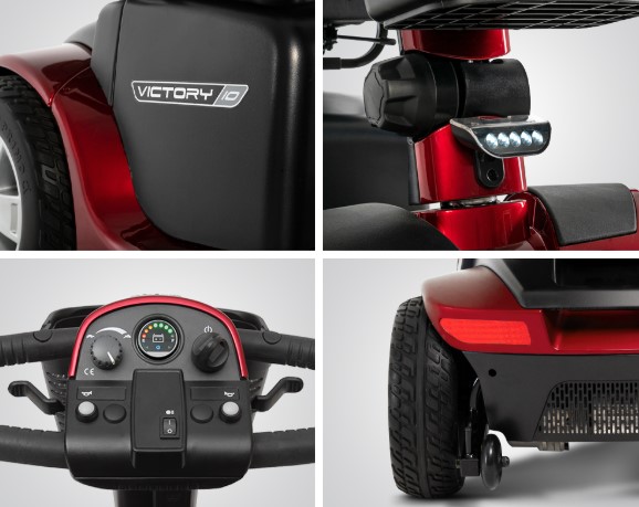 SCOOTER VICTORY 10, 4WH ROJO