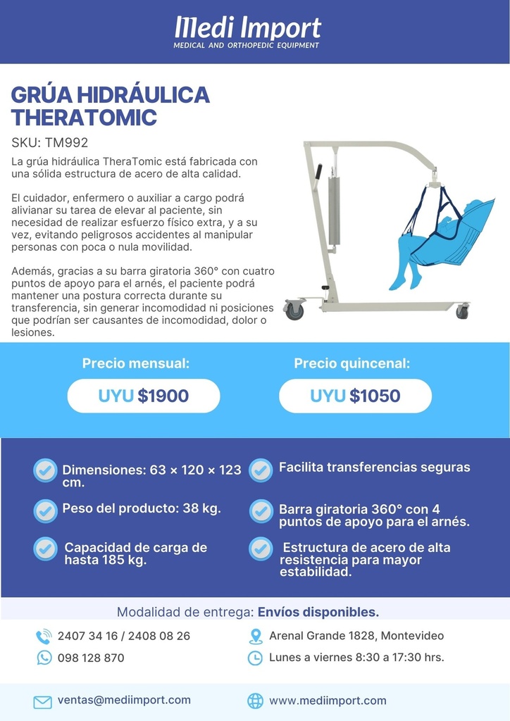 GRUA HIDRAULICA THERATOMIC ALQUILER