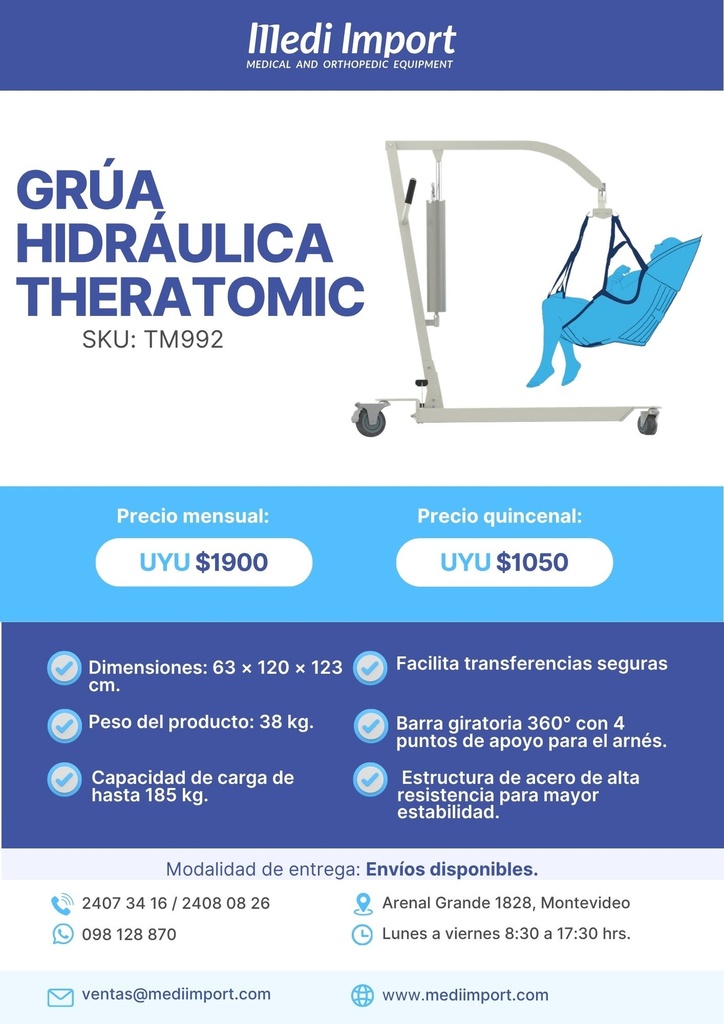 GRUA HIDRAULICA THERATOMIC ALQUILER