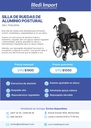 SILLA DE RUEDAS DE ALUMINIO POSTURAL ALQUILER