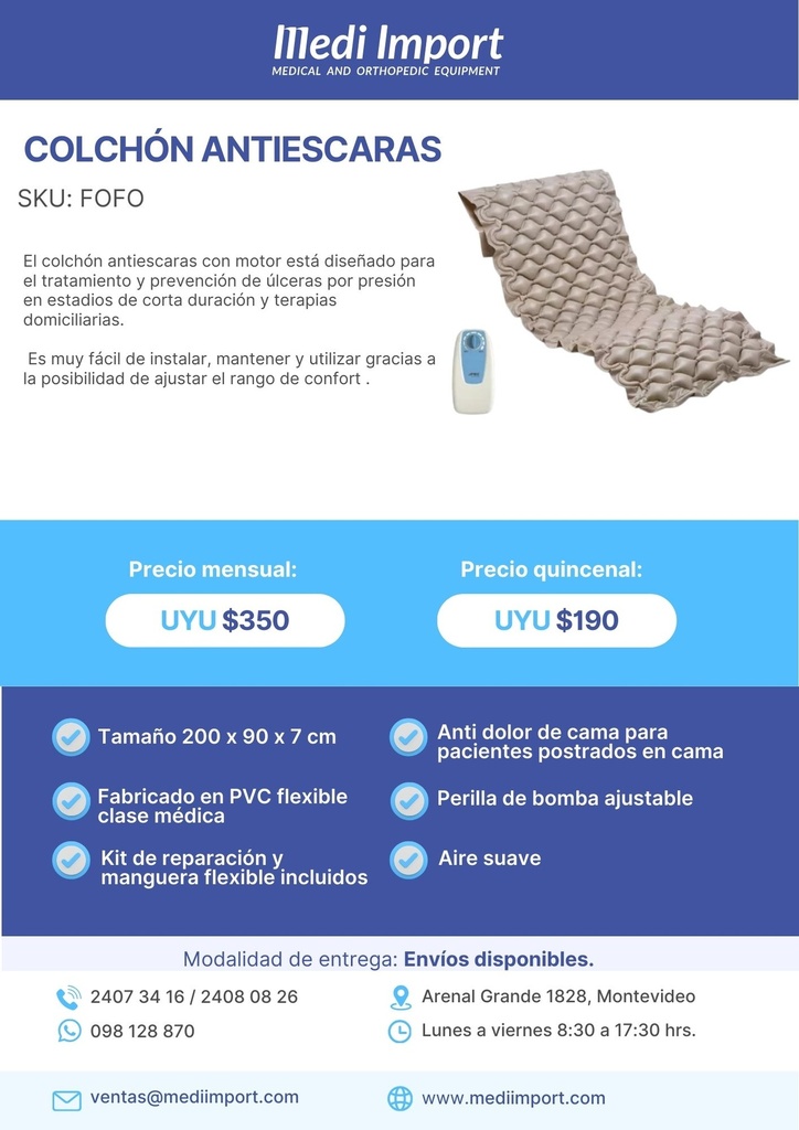 COLCHON FOFO ALQUILER