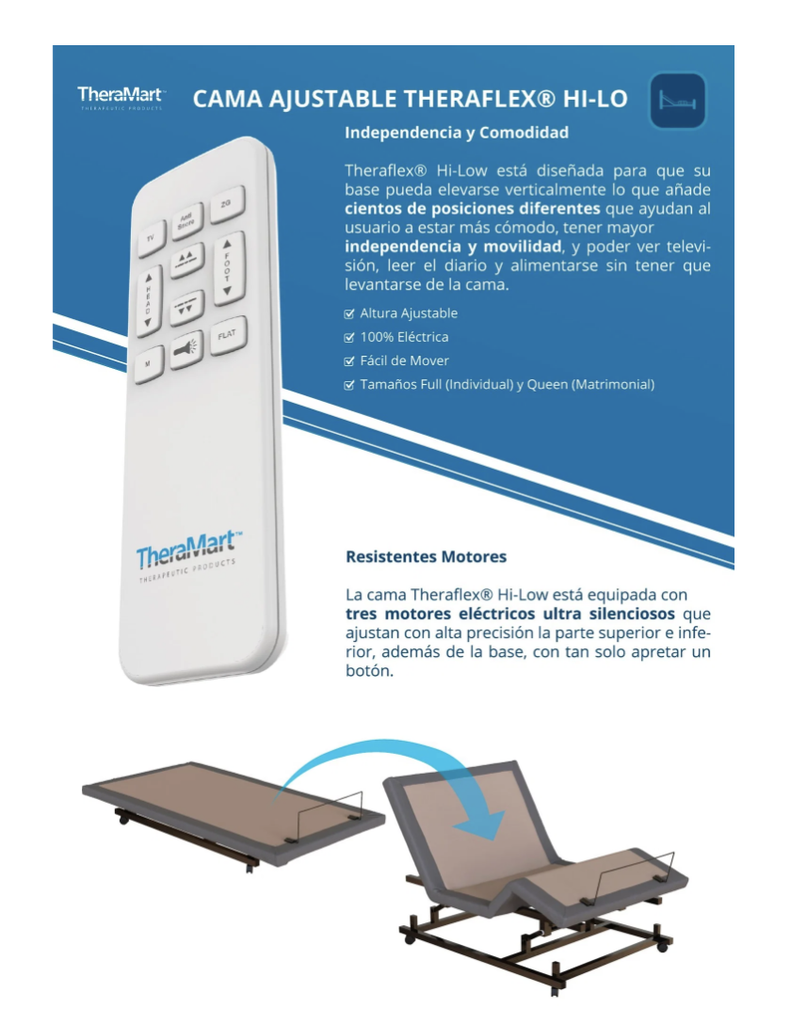 CAMA THERAFLEX BEIGE CON TELA IMPERMEABLE