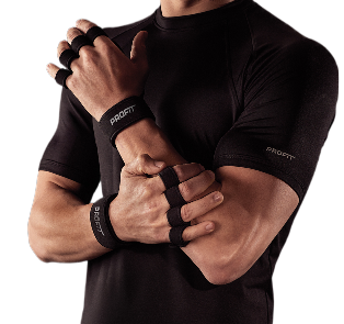 [1102-GF2 U S] GUANTE FITNESS CON MUÑEQUERA (PAR) (S)