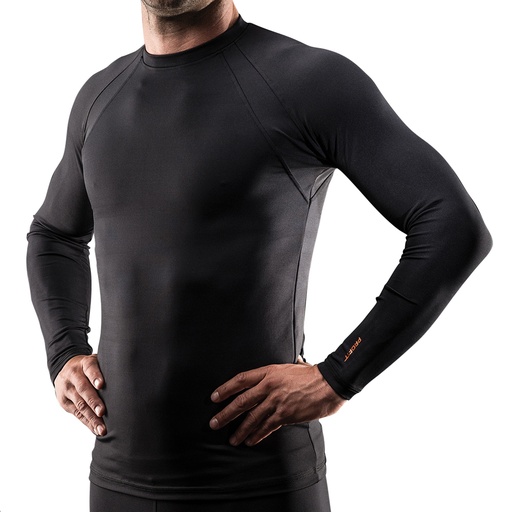 [1212-CT1N U S] CAMISETA TERMICA MANGA LARGA (S, Negro)