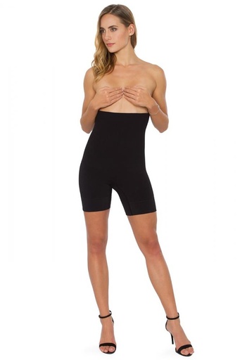 [50087PN] BIKER DUPLA CINTURA ALTA (P, Negro)