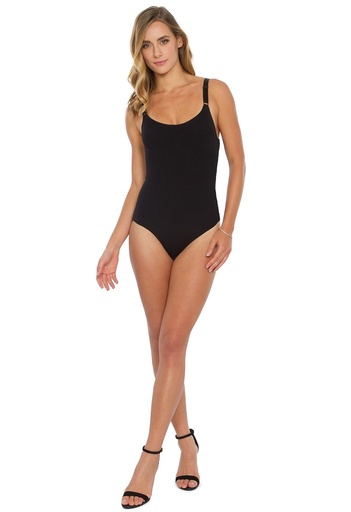 [50335PN] BODY ESTÉTICO CON APERTURA LATERAL (P, Negro)