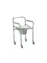ELEVAINODORO DE ACERO CROMADO PLEGABLE CON RUEDAS