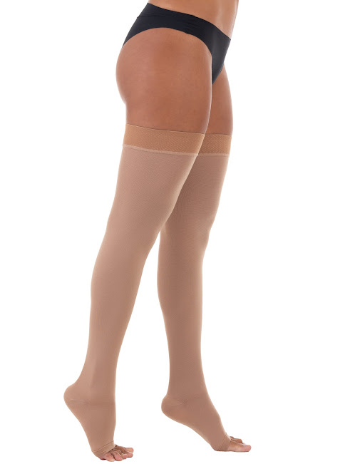 MEDIAS MUSLO CON SILICONA 4000 20-30 ABIERTO