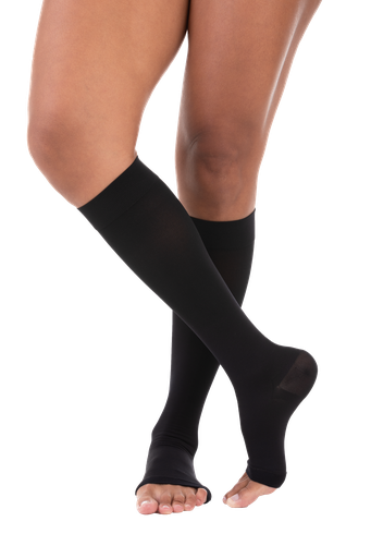 [BN42001] MEDIAS A LA RODILLA ULTRALINE 4000 30-40 ABIERTO (P, Negro)