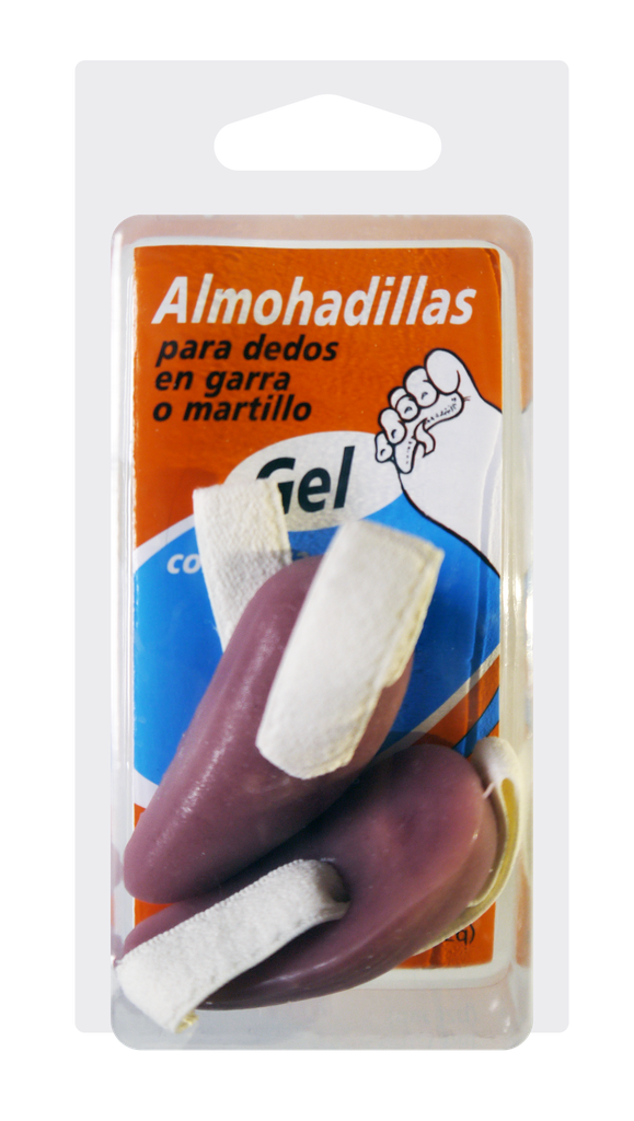 ALMOHADILLA DEDO EN GARRA ROSA CON ELASTICO