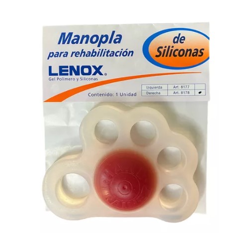 [LEN8177] MANOPLA DE SILICONA PARA REHABILITACION (Izquierdo)
