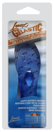 [LEN8279] PLANTILLA GEL CON OLIVA EXTRA SOFT (37-38)