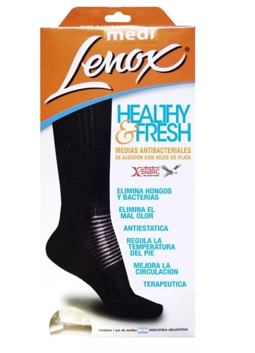 [LEN8635] MEDIA ANTIBACTERIAL (M, Negro)