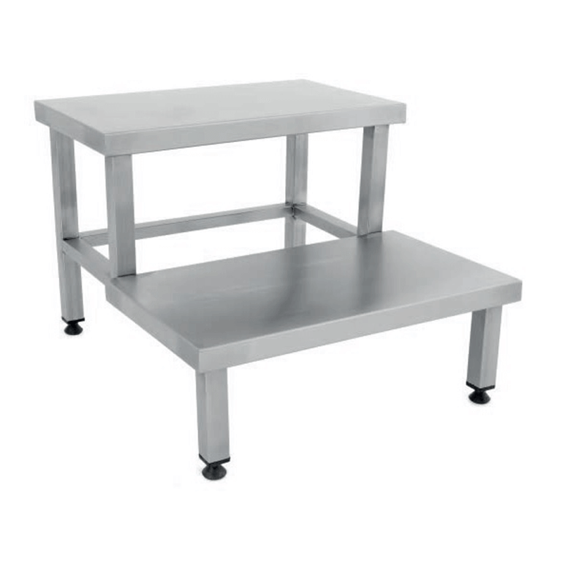 ESCABEL ACERO INOXIDABLE 2 ESCALONES