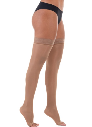 [VLA323SA] MEDIAS MUSLO C/SILICONA LEGLINE, 2030, ABIERTO (P, Sahara)