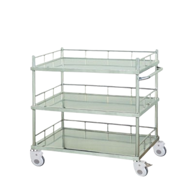 [ALK07-H07] CARRO DE ACERO INOXIDABLE 3 ESTANTES