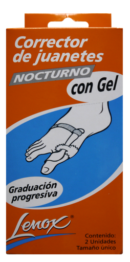 [LEN8049] CORRECTOR JUANETES NOCT. PLASTICO x 2  U