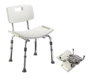 SILLA DE BAÑO DE ALUMINIO DESARMABLE