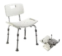 SILLA DE BAÑO DE ALUMINIO DESARMABLE