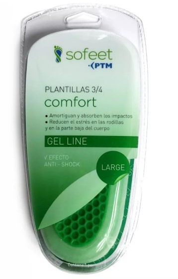 PLANTILLA 3/4 COMFORT LARGA PT