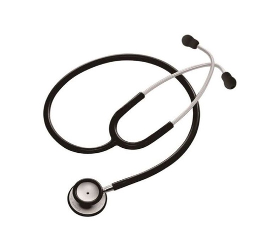 [CK-A601DP-02] ESTETOSCOPIO DOBLE CLASICO LIVIANO NEGRO