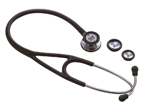 [CK-749PF-02] ESTETOSCOPIO TIPO CARDIOLOGICO VARIAS CAMPANAS (Negro)