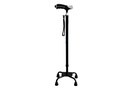 BASTON 4 PATAS NEGRO CON LINTERNA