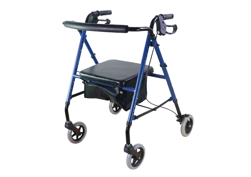 ANDADOR 4 RUEDAS CON ASIENTO Y FRENO