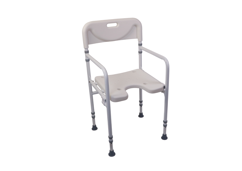 SILLA DE DUCHA CON HERRADURA PLEGABLE