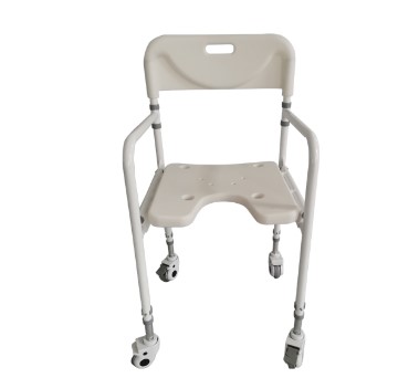 SILLA DE DUCHA PEGABLE CON RUEDAS