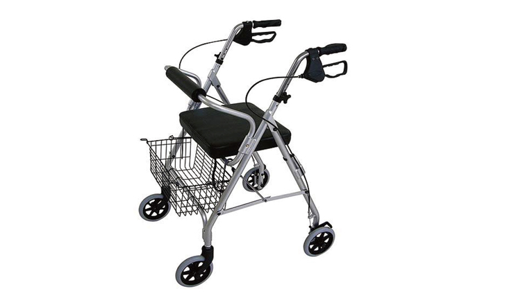 ANDADOR 4 RUEDAS CON CANASTO Y ASIENTO