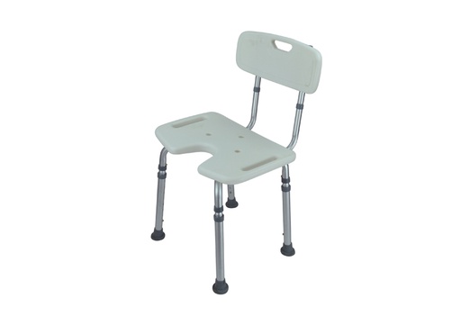 [SC6015C-KD] SILLA DE BAÑO CON RESPALDO Y ORIFICIO