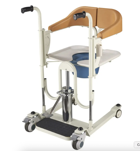 [ALK850H] SILLA DE RUEDAS PARA TRANSFERENCIA  CON ELEVACION HIDRAULICA