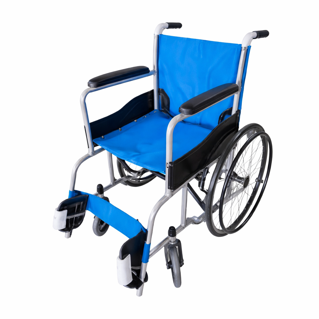 SILLA DE RUEDAS FIJA TELA LAVABLE 18"