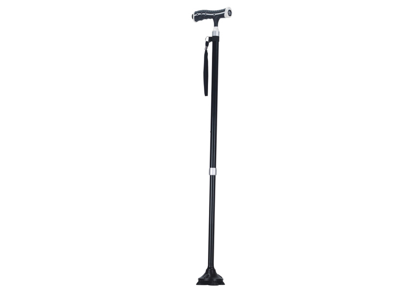 BASTON RECTO NEGRO CON LUZ