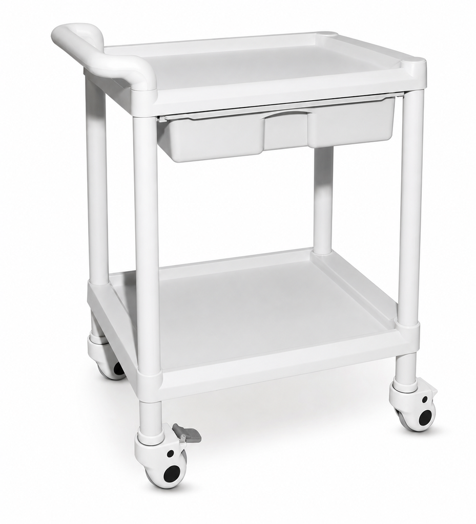 CARRO MULTIFUNCION ABS 54X37X91 2 ESTANTES
