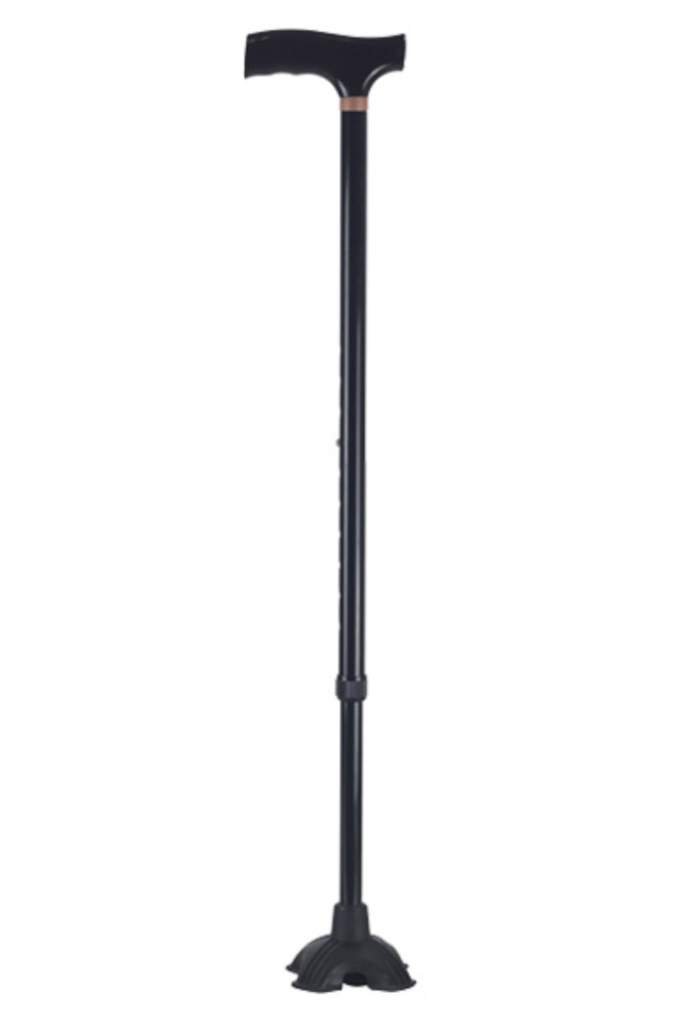 BASTON RECTO CON BASE CUATRO