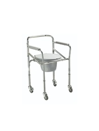 [ALK613] ELEVAINODORO DE ACERO CROMADO PLEGABLE CON RUEDAS