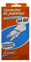 [LEN8049] CORRECTOR JUANETES NOCT. PLASTICO x 2  U